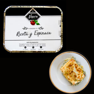 Lasaña Ricotta e Spinaci (6 porciones)